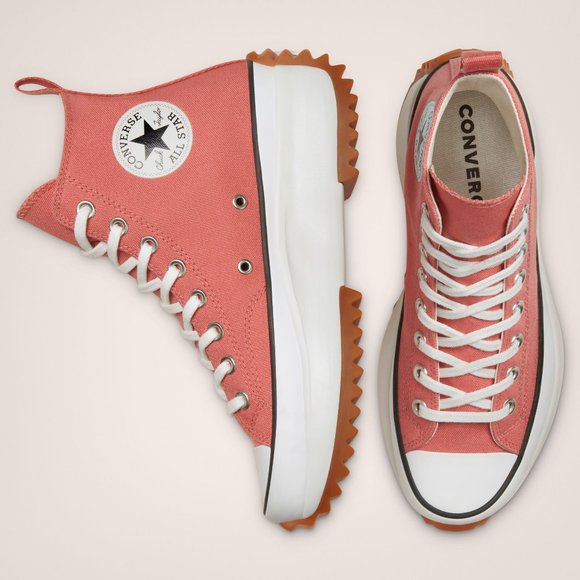 Converse Run Star Hike High Pink 171300C Shoes Sneakers Mens 6 Womens 7.… - Picture 5 of 12